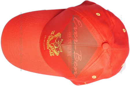 Red red baseball cap for promotional gifts
